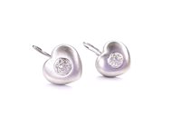 Orecchini Stocco Gioielli Donna in Oro bianco Zircone LIEBE - LIEBE